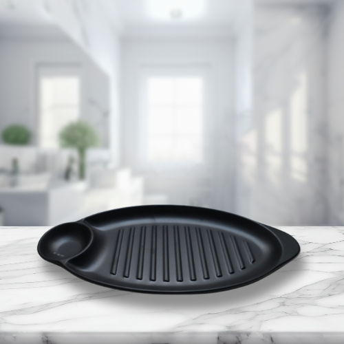 Black Oval Fish Platter