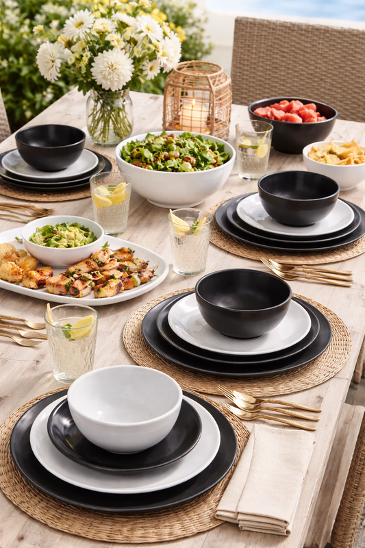 ShineX Melamine Dinnerware Tableware